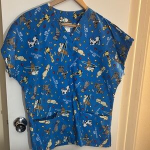 Bayer K9 Advantix Pharma Scrub Top Dogs Puppies Quirky Promo Sz Small S Novelty